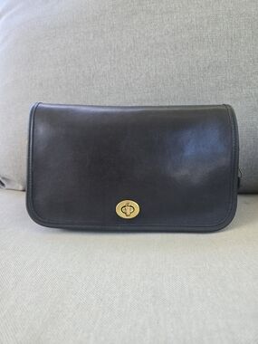 Vintage Coach Penny Pocket Purse 9755 Navy